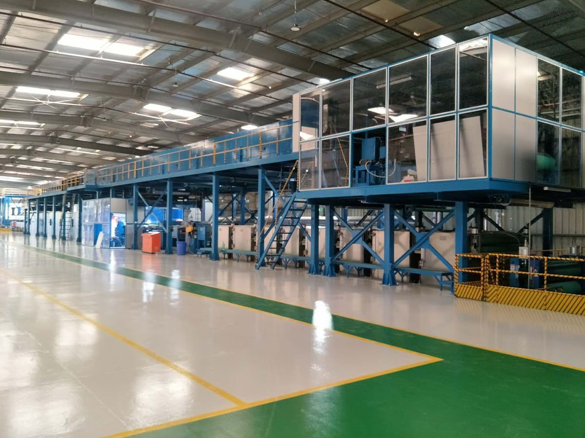 Linie de acoperire și imprimare a bobinei din aluminiu/oțel